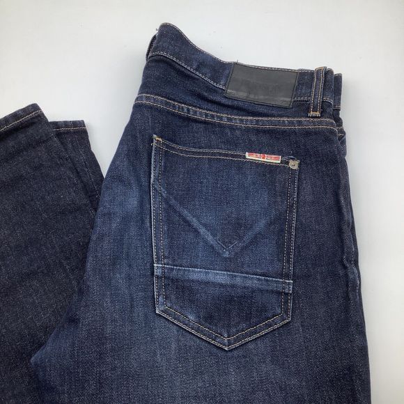 Hudson Mens Made in USA Button Fly Jeans‎ Blue Size 35 x 33 - Picture 1 of 7
